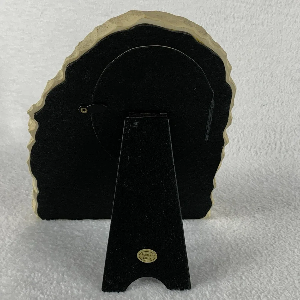 Cat Standing Picture Frame 3 Dimensional Resin 3.5 X 5 Oval Opening New Flaw